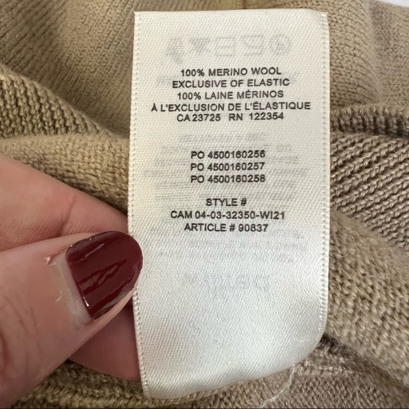 Wilfred Cyprie Turtleneck Merino Wool Sweater in Brown - Picture 4 of 16